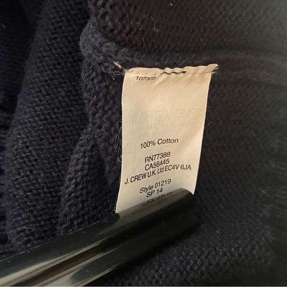 J Crew Men's Nautical Toggle & Rope Button- Closure Blue Sweater, Size Small - Picture 10 of 11